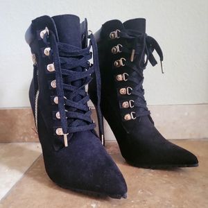 Black ankle boots